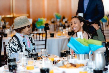 Homebuyer and her Grandmother at Habitat Chicago's Benefit Breakfast