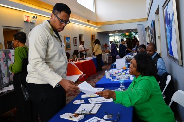 community residents at a resource fair